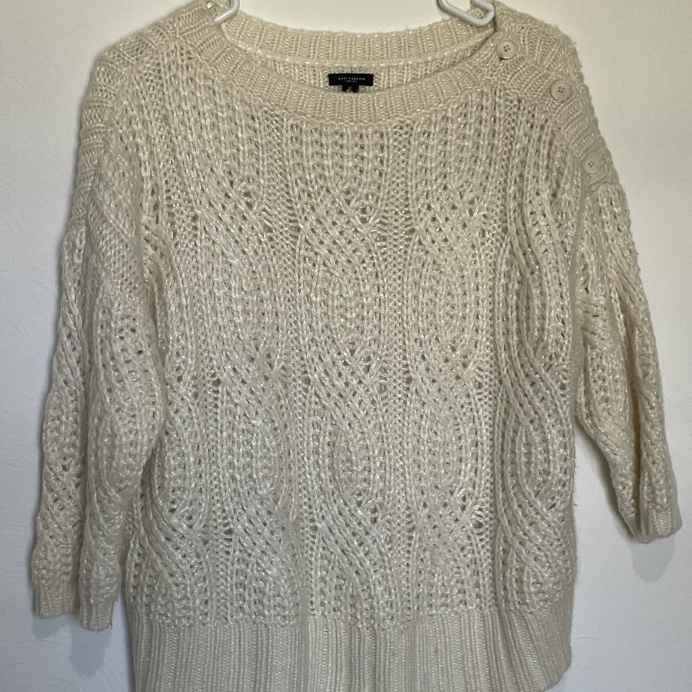 Ann Taylor Sweater Cream color